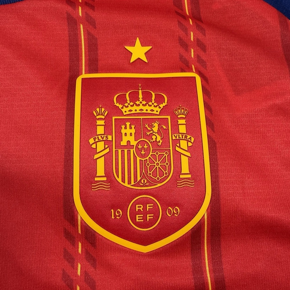 Adidas Spain 2026 World Cup National Team Men's Medium Vivid Red Jersey JN4390 - Picture 8 of 11